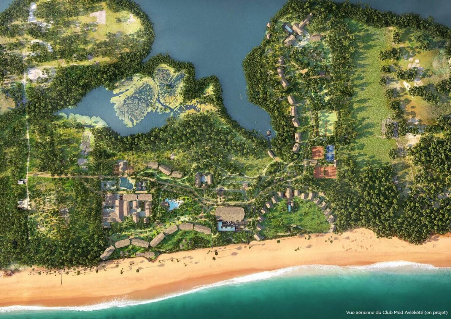 Project visualization of the Avlekete coastal development